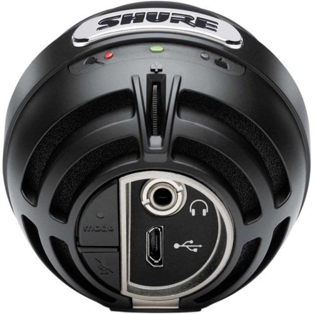 Shure MOTIV MV5 Cardioid USB/Lightning Microphone for Computers and iOS Devices | New Packaging, Black/Red Foam