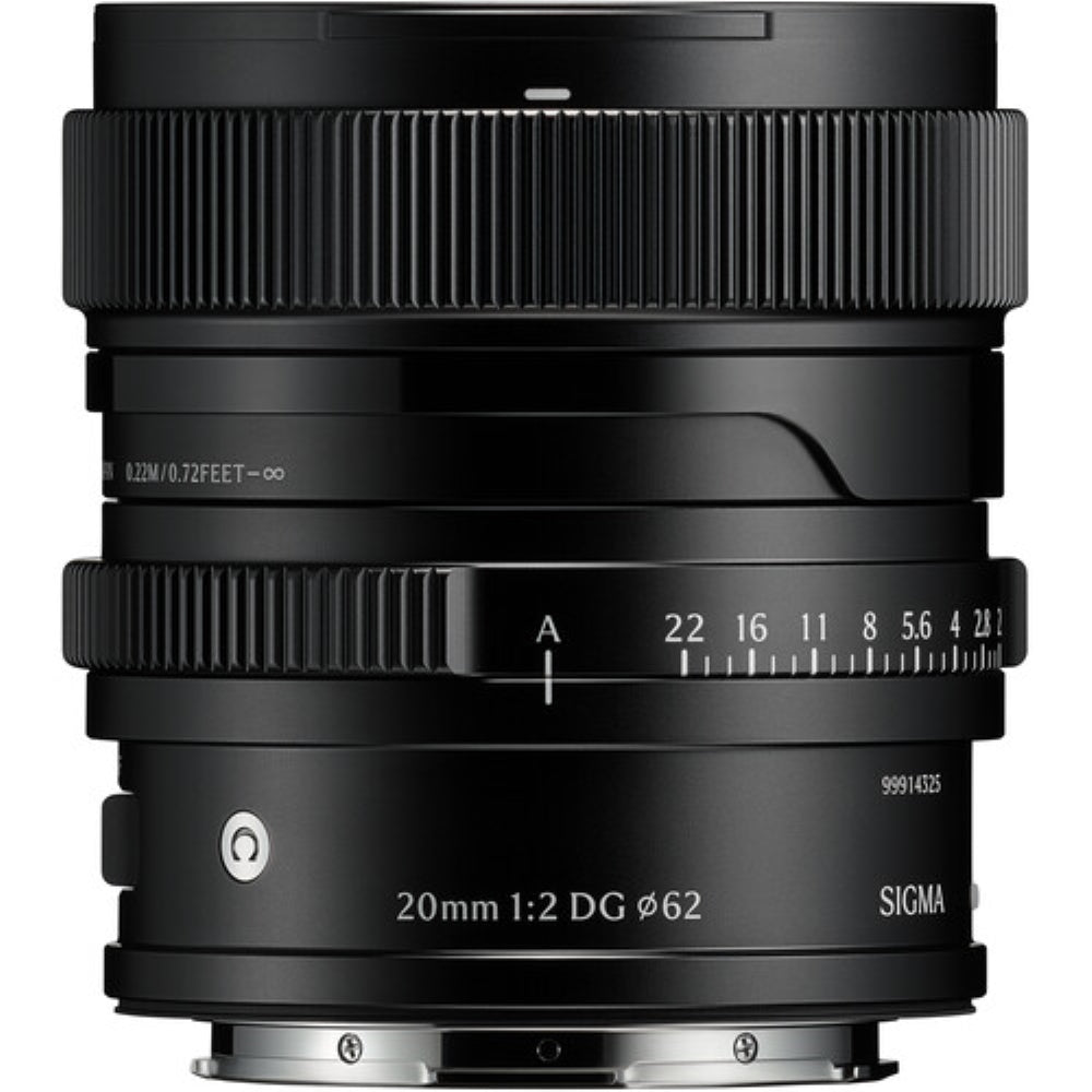 Sigma 20mm f/2 DG Contemporary Lens | L-Mount, Black