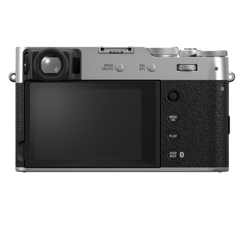 FUJIFILM X100VI Digital Camera | Silver Bundled with 64GB Memory Card + iT30Pro F TTL Mini Flash + Cleaning Kit - Blower, Lens Pen, Brush & Case + Cloth (5 Items)