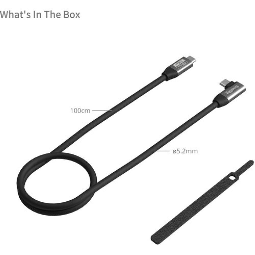 SmallRig USB4 Cable | Right Angle, 39.4"