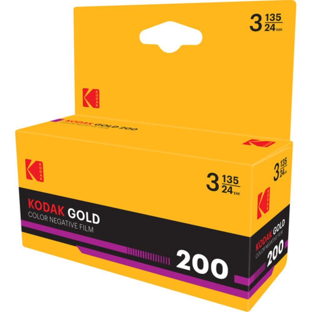 Kodak Eastman GOLD 200 Color Negative Film | 35mm Roll Film, 24 Exposures, 3-Pack