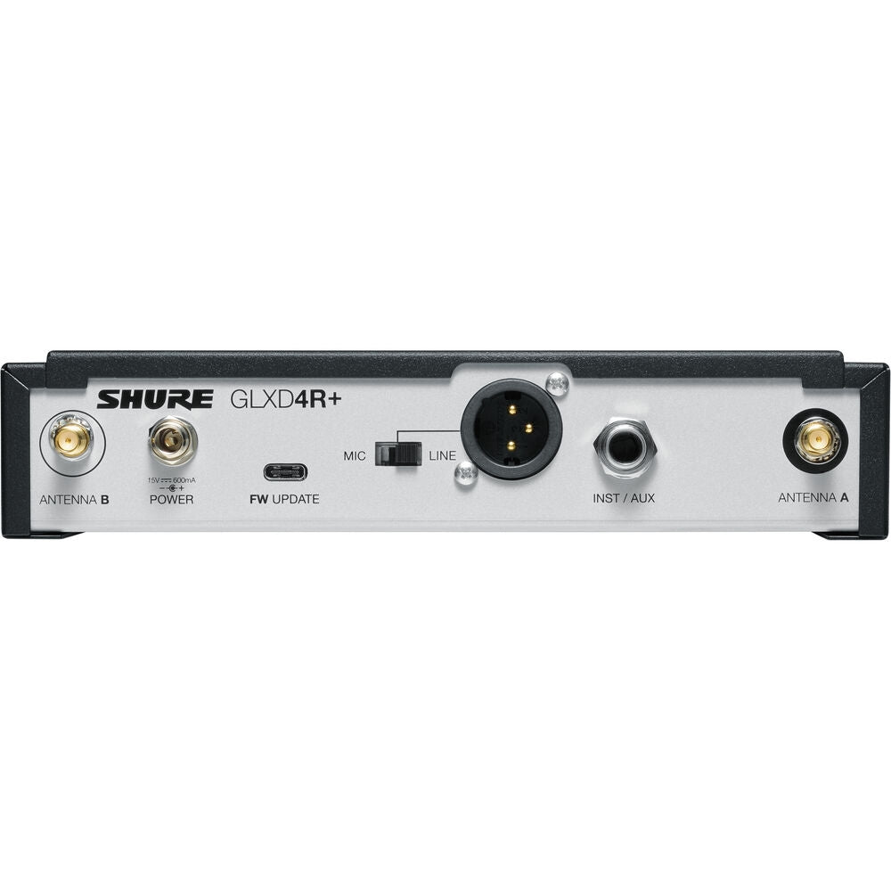 Shure GLXD124R+ Dual-Band Wireless Combo Rack System | Z3: 2.4, 5.8 GHz