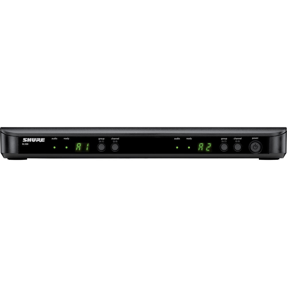 Shure BLX288/SM58 Dual-Channel Wireless Handheld Microphone System with SM58 Capsules | H9: 512 to 542 MHz