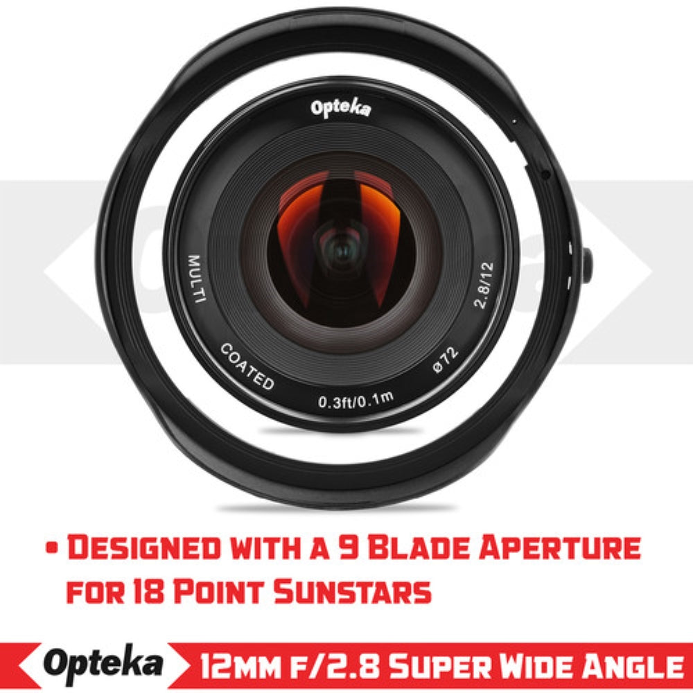 Opteka 12mm f/2.8 Lens for Fujifilm X