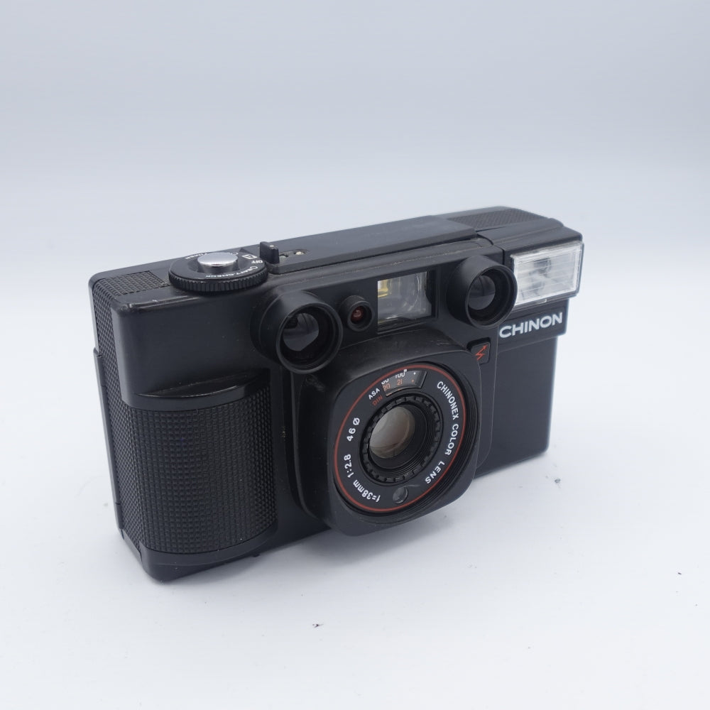Used Chinon Infrafocus 35F-MA 35mm Point and Shoot Camera | Black | U9