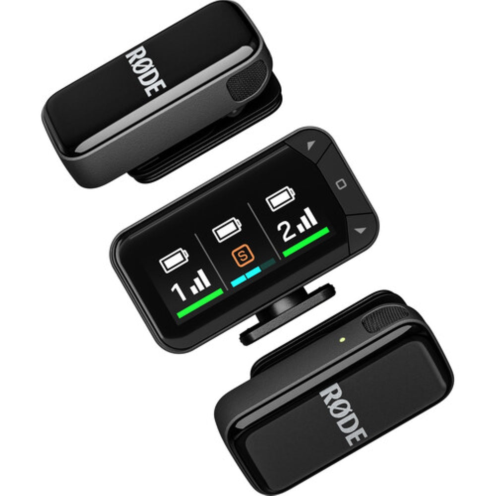RODE Wireless Micro 2-Person Ultracompact Wireless Microphone Pro System for Cameras and Mobile Devices | 2.4 GHz **OPEN BOX**