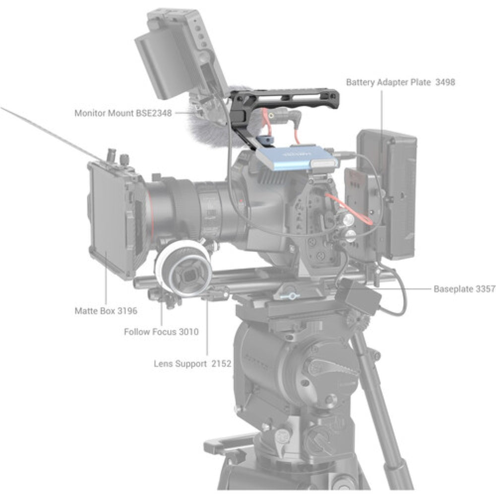 SmallRig Top Handle with ARRI-Style Anti-Twist Mount | Lite