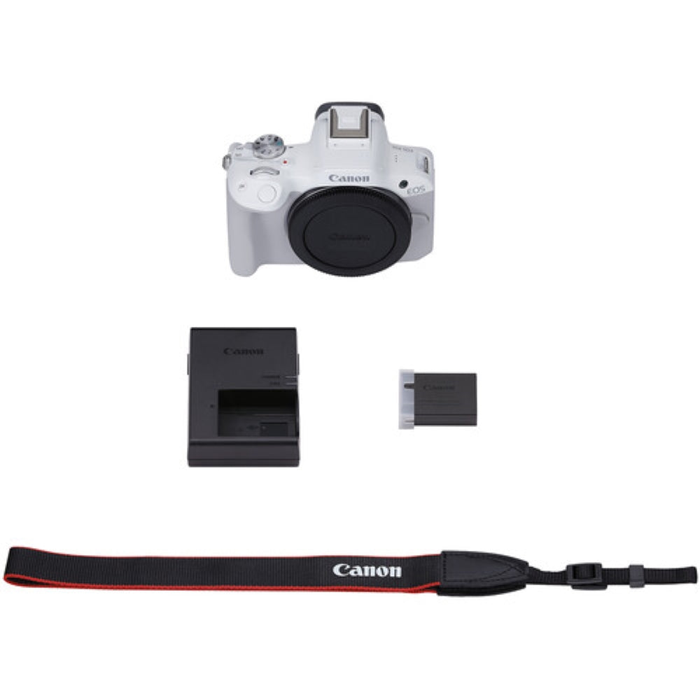 Canon EOS R50 Mirrorless Camera | White