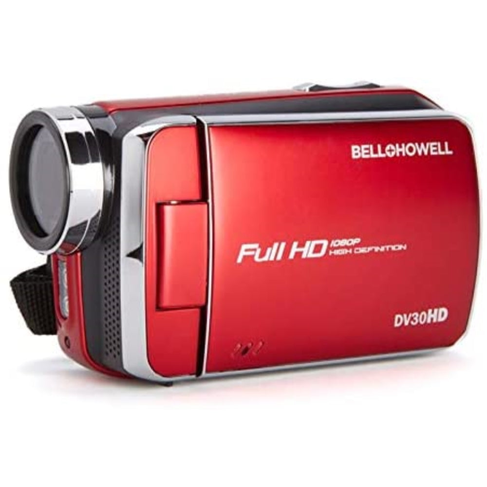 Bell & Howell DV30HD 1080p HD Video Camera Camcorder | Red