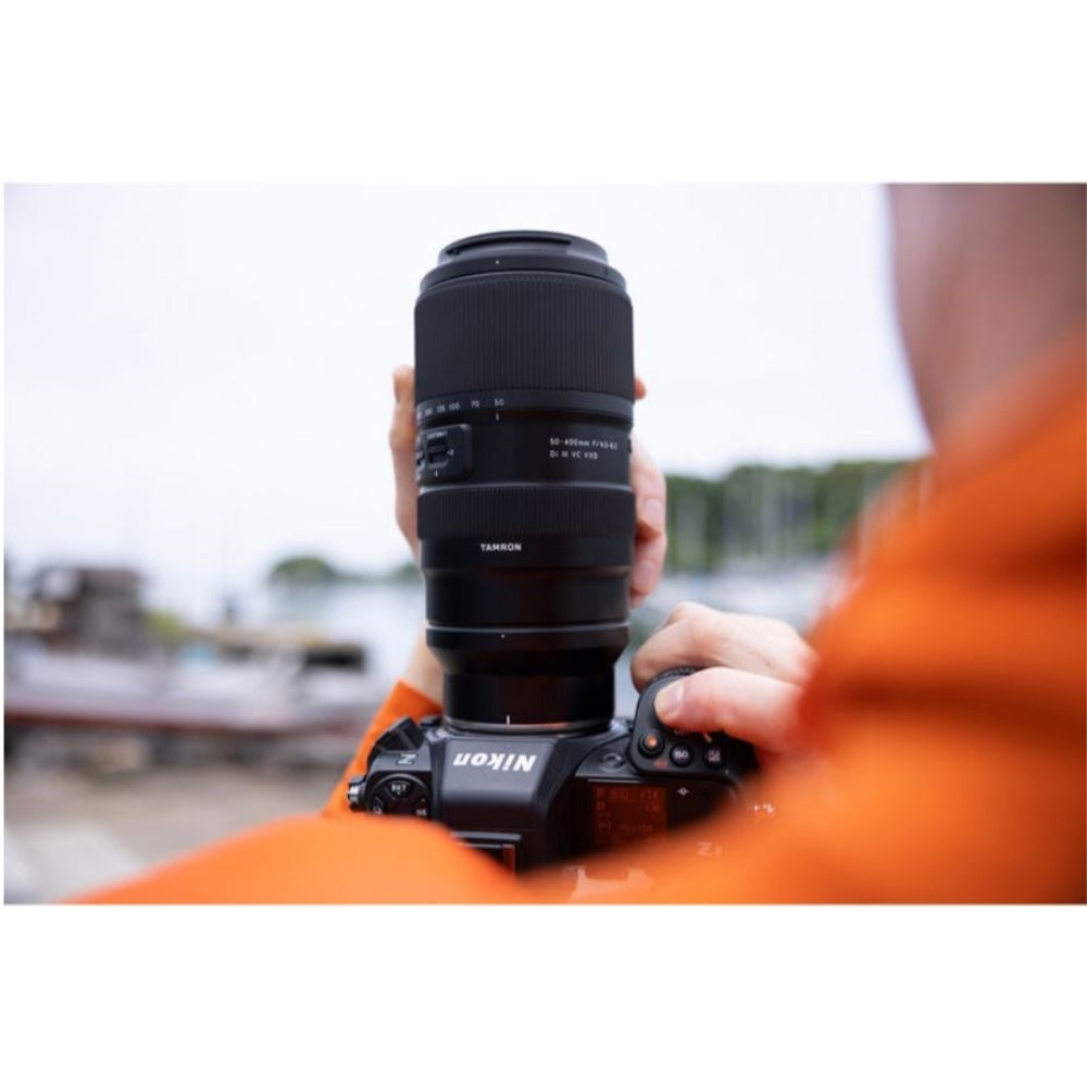 Tamron 50-400mm f/4.5-6.3 Di III VC VXD Lens Compatible with Z Mount (Full Frame) Bundle with Tiffen Filter Set + Lens Cap Keeper + Cleaning Kit + Cleaning Cloth (5 Items)