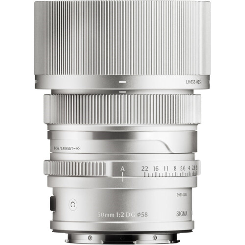 Sigma 50mm f/2 DG Contemporary Lens | L-Mount, Silver