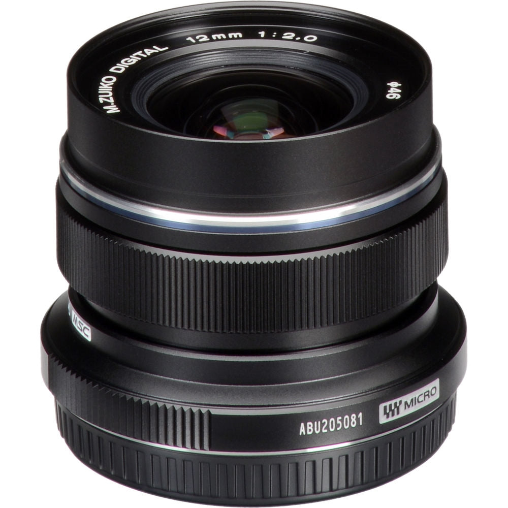 Olympus M.Zuiko Digital ED 12mm f/2 Lens | Black