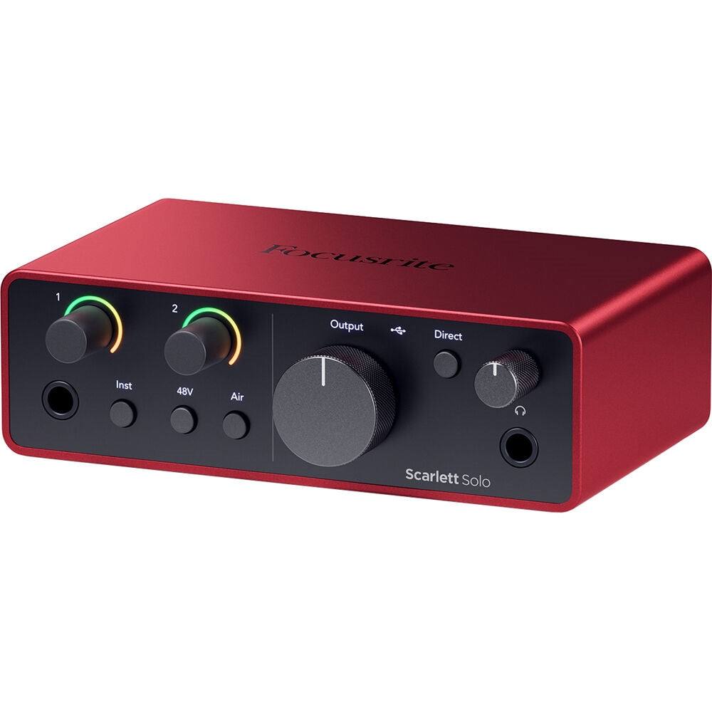 Focusrite Scarlett Solo Studio USB-C Audio Interface with Microphone and Headphones | 4th Generation