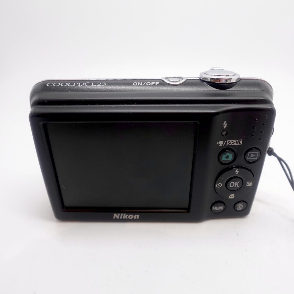 Used Nikon Coolpix L23 Digital Point and Shoot Camera | Black | U9