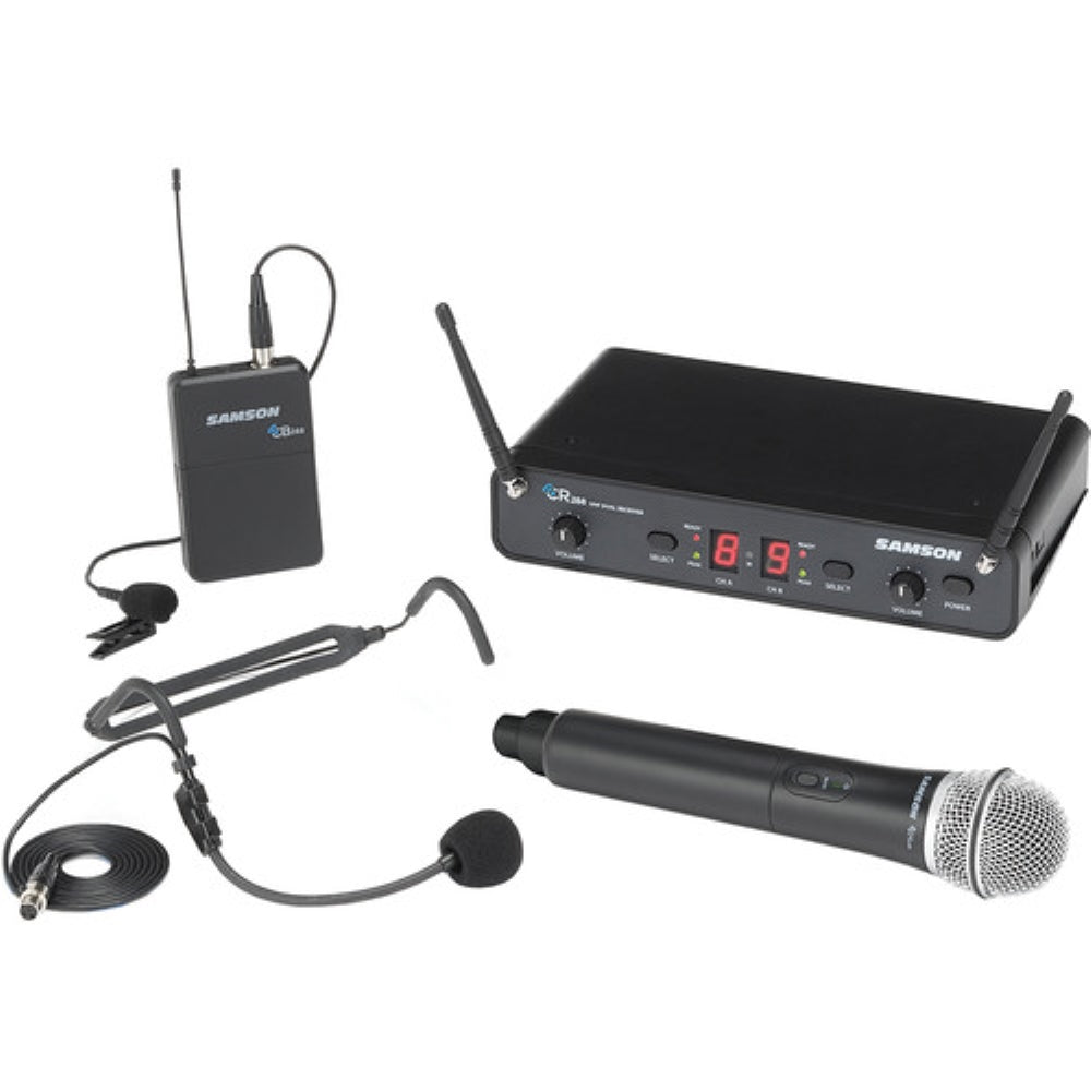 Samson Concert 288 All-In-One Dual-Channel Wireless System | H-Band, 470 to 518 MHz