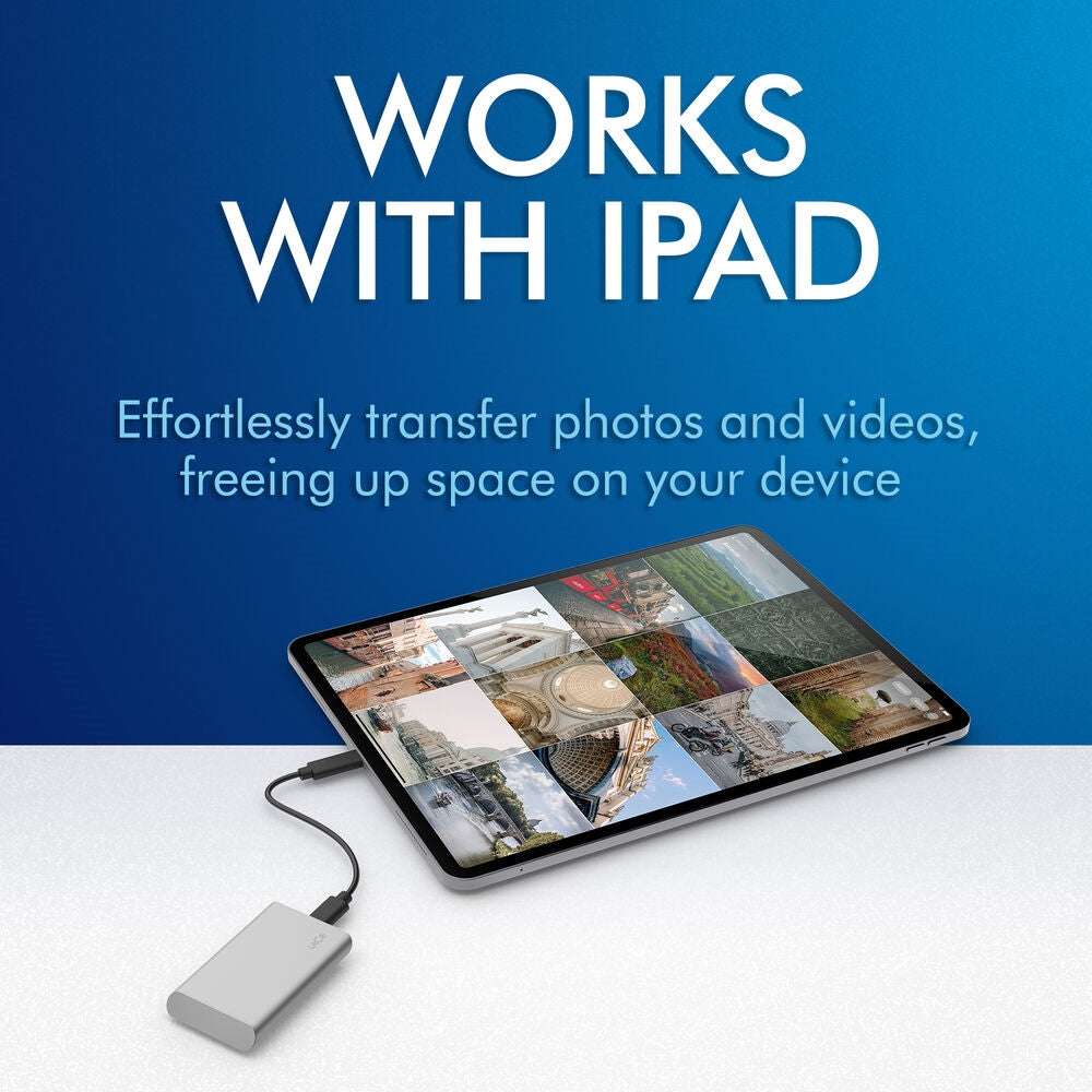 LaCie 2TB Portable USB 3.1 Gen 2 Type-C External SSD v2