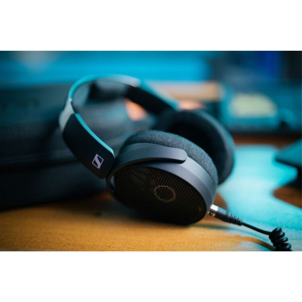 Sennheiser HD-490 PRO Plus Professional Reference Open-Back Studio Headphones Bundle with USB-C Headphone Adapter w/ Built-In DAC + Headphones Stand + Cleaning Cloth (4 Items)