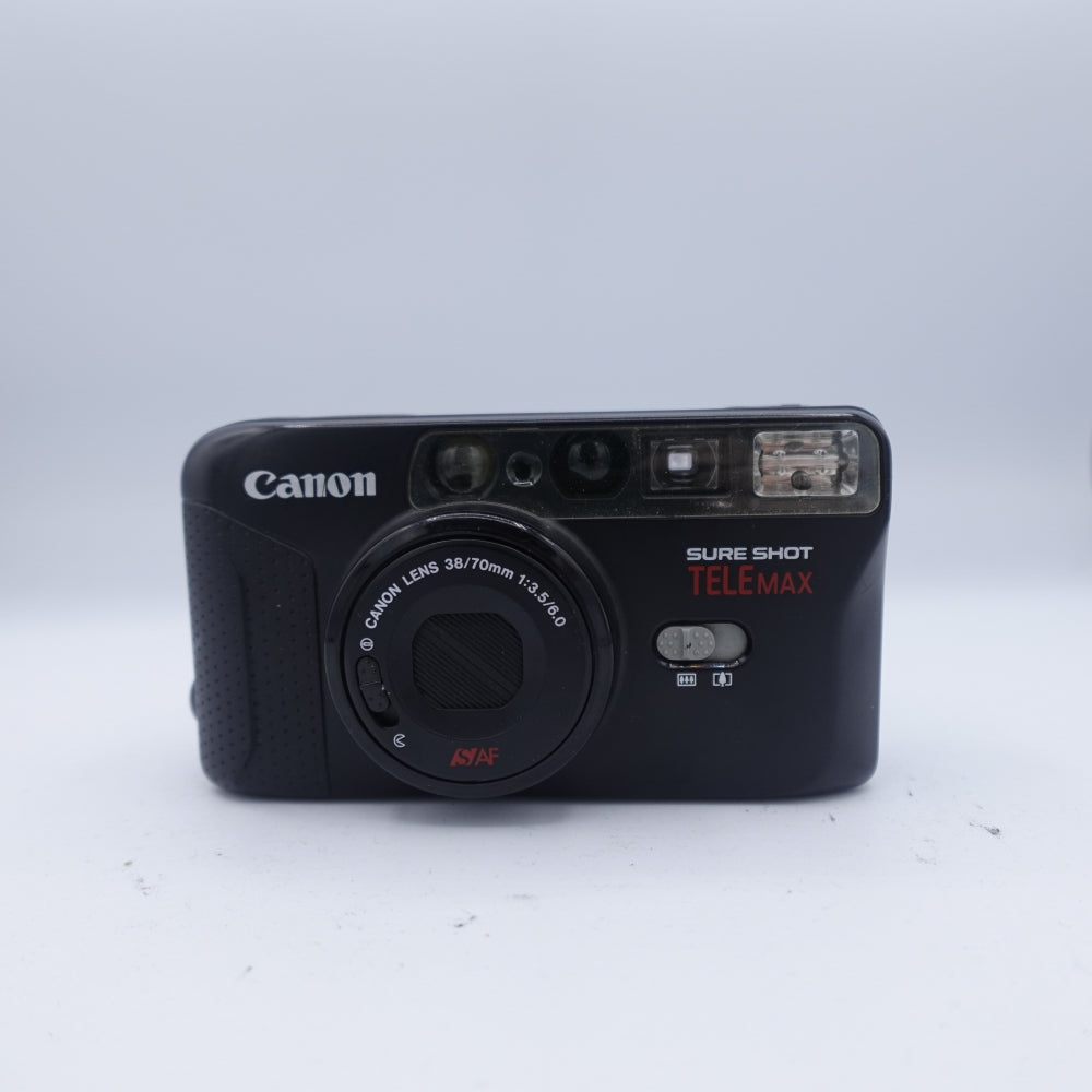 Used Canon Sure Shot Tele Max 35mm Point and Shoot Camera | Black | U9
