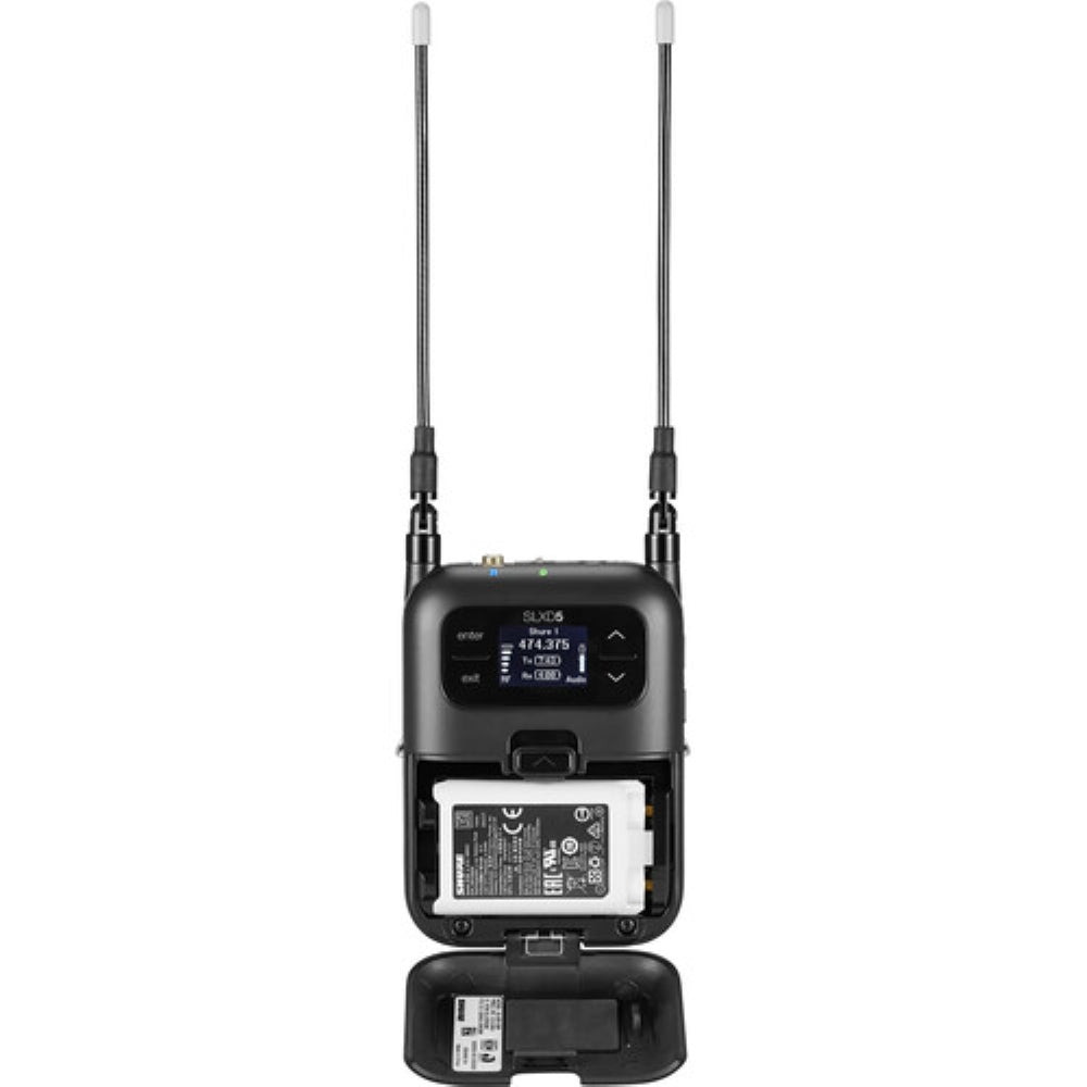 Shure SLXD5 Digital Camera-Mount Wireless Microphone Receiver | G58: 470 to 514 MHz
