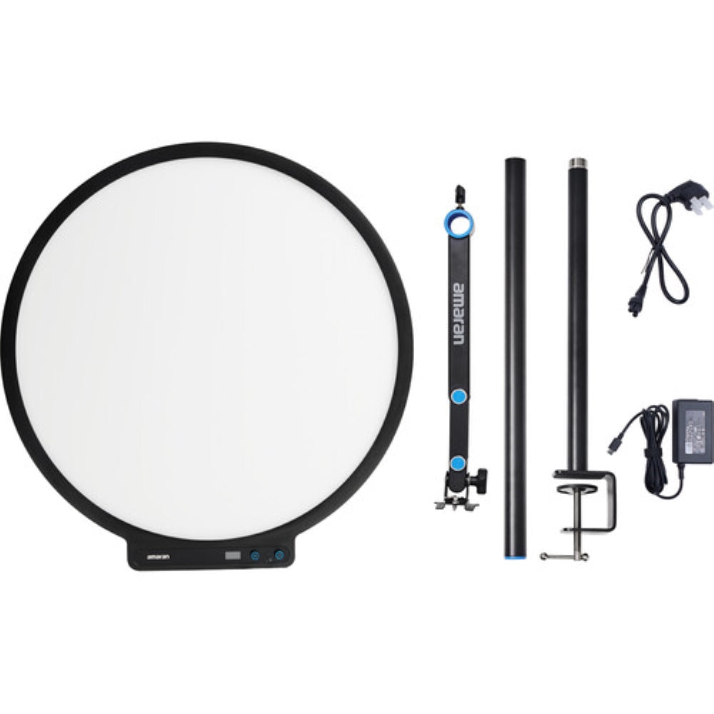 amaran Verge Max Bi-Color Round LED Light Panel | Charcoal