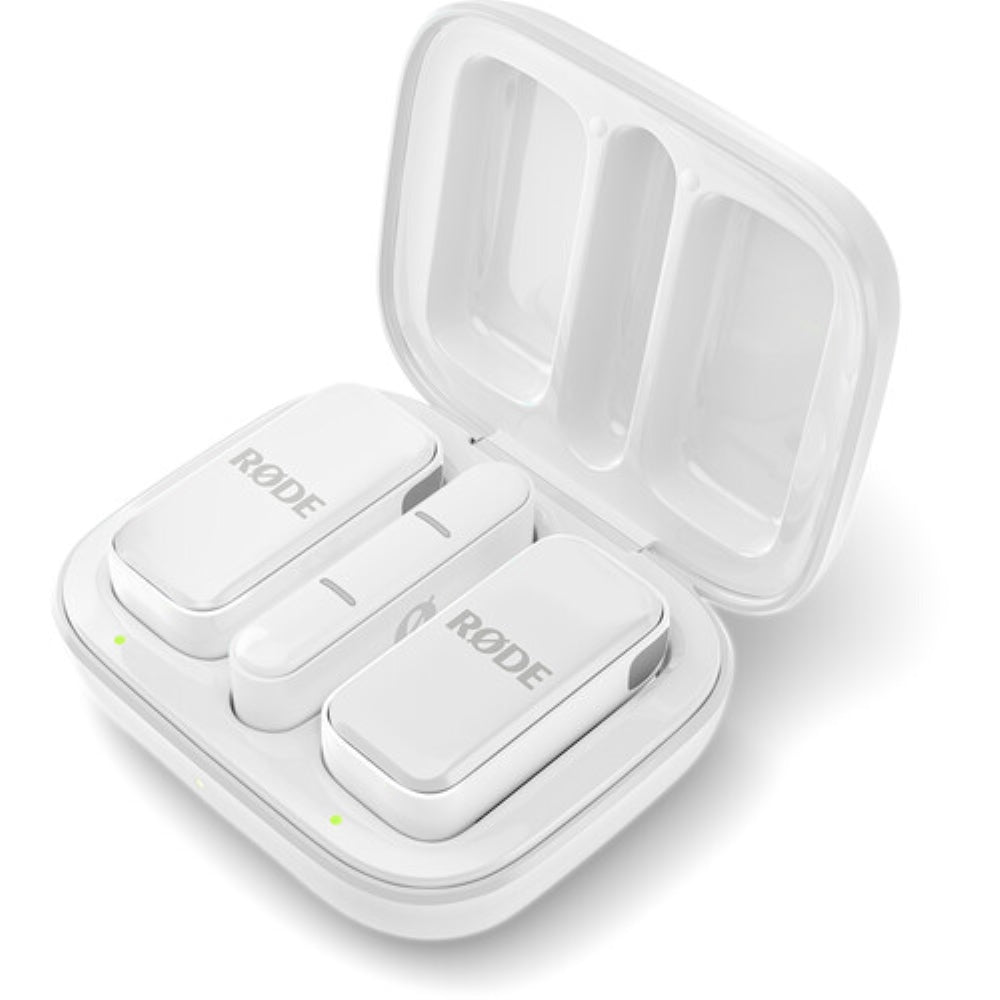 RODE Wireless Micro 2-Person Ultracompact Wireless Microphone System with USB-C Connector | 2.4 GHz, White
