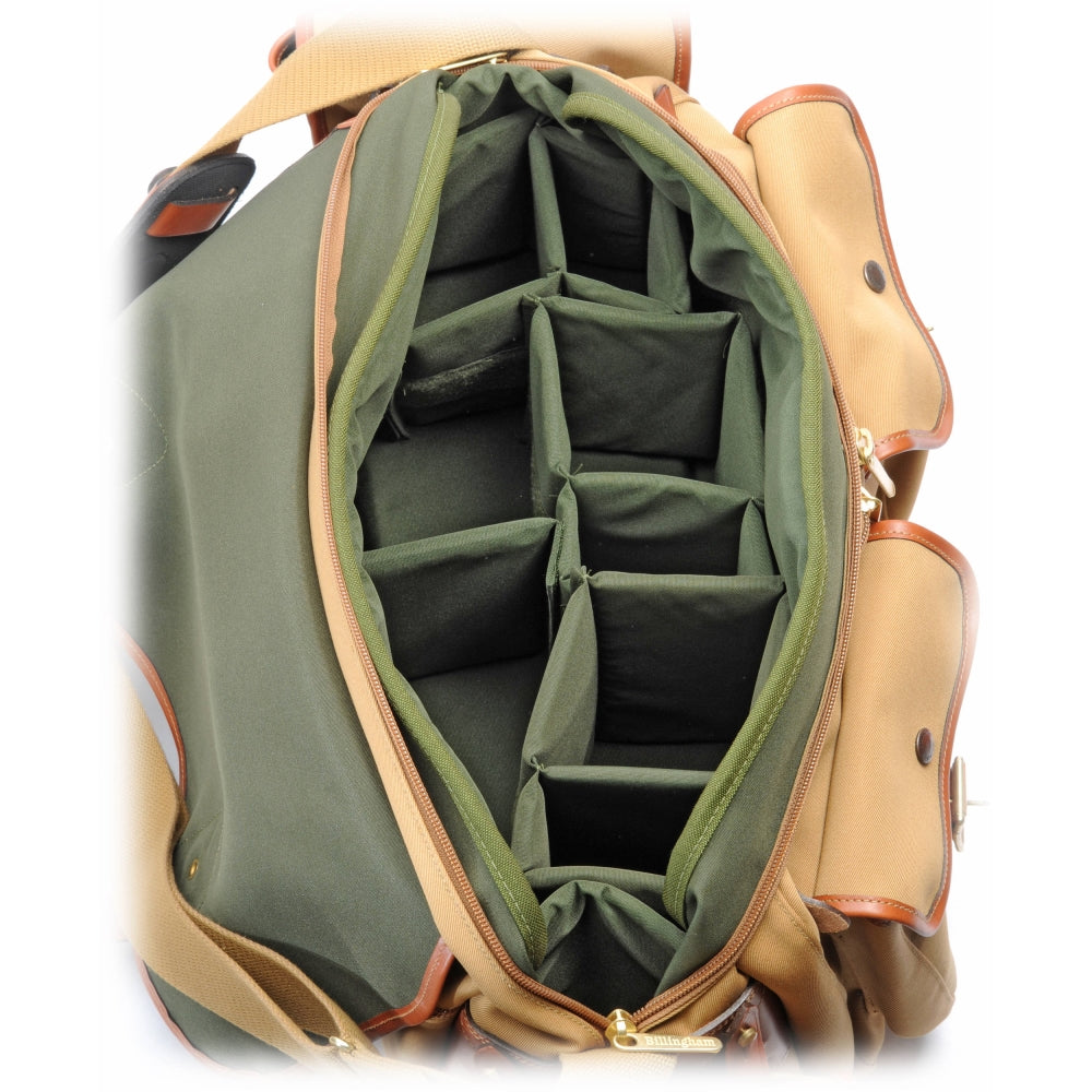 Billingham 550 Shoulder Bag | Khaki with Tan Leather Trim