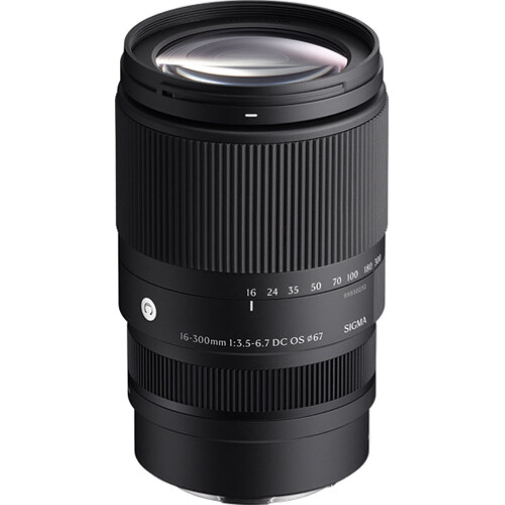 Sigma 16-300mm f/3.5-6.7 DC OS Contemporary Lens (E Mount) Bundle with UV Filter + Cleaning Kit + Microfiber Cloth (4 Items)