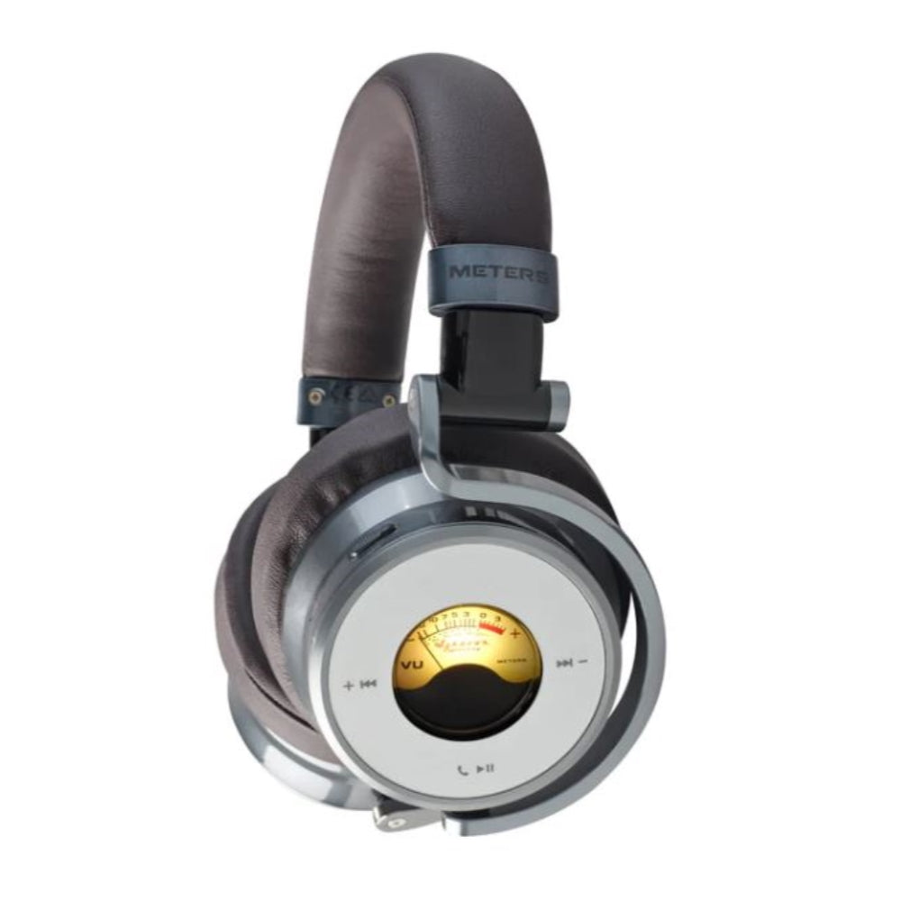Meters OV-1-B-Connect Over-Ear Active Noise Canceling Bluetooth Headphones | Limited Edition Brown & Silver