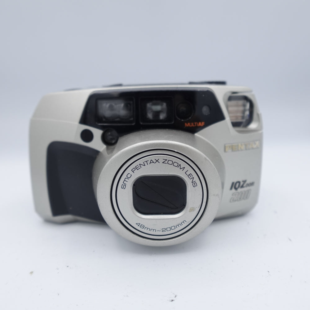Used Pentax IQZoom 200 35mm Point and Shoot Camera | Silver | U7