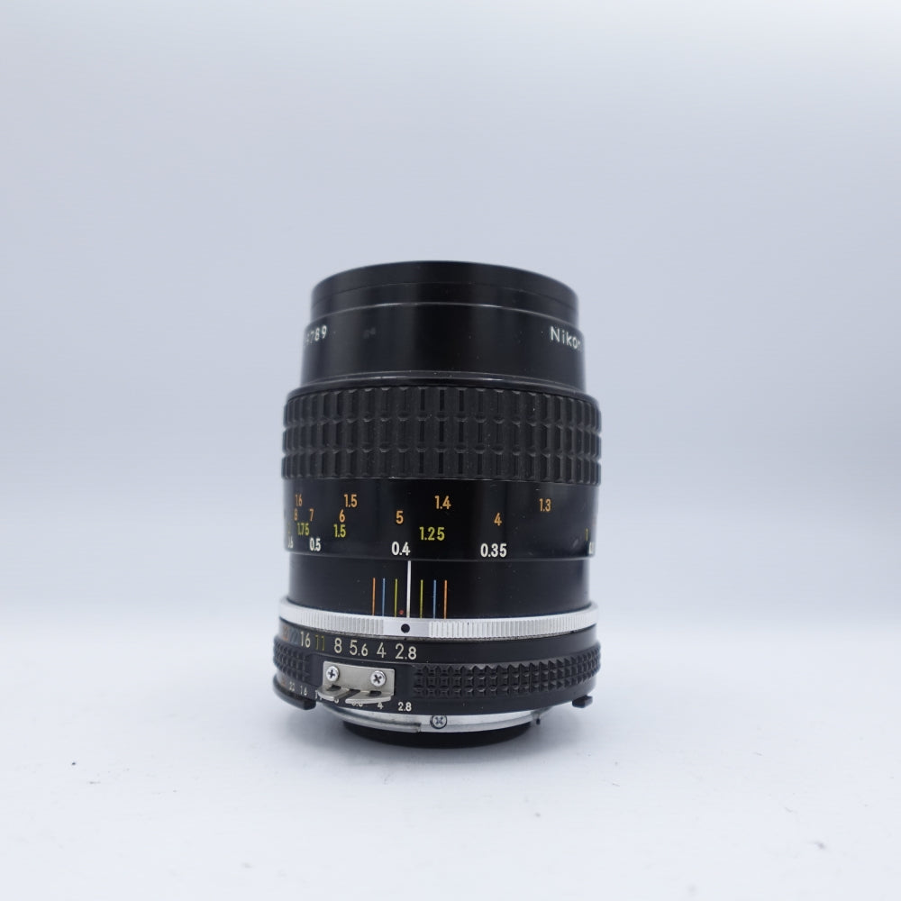 Used Nikon AI-S Micro-Nikkor 55mm f/2.8 SLR Lens | Black | U9