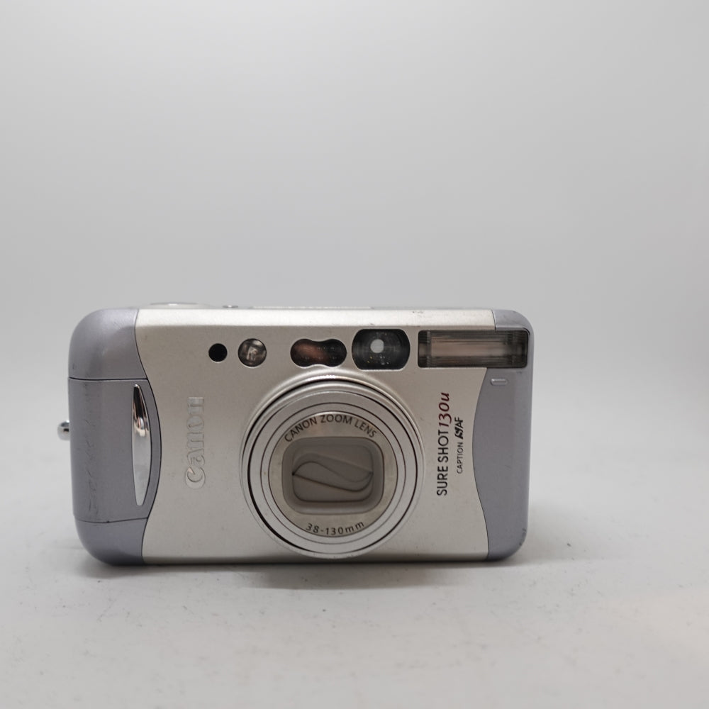 Used Canon Sure Shot 130u 35mm Point and Shoot Camera | Silver | U9