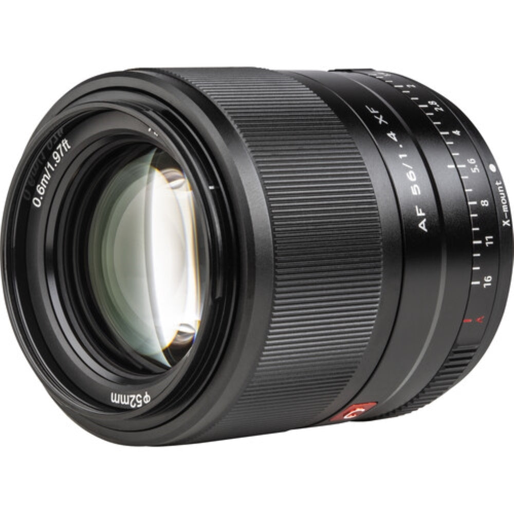 Viltrox AF 56mm f/1.4 XF Lens Compatible with FUJIFILM X Mount (Black) Bundle with UV Filter + Lens Cap Keeper + Cleaning Kit + Cleaning Cloth (5 Items)