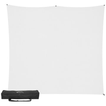 Westcott X-Drop Pro Water-Resistant Backdrop Kit | High-Key White, 8 x 8'