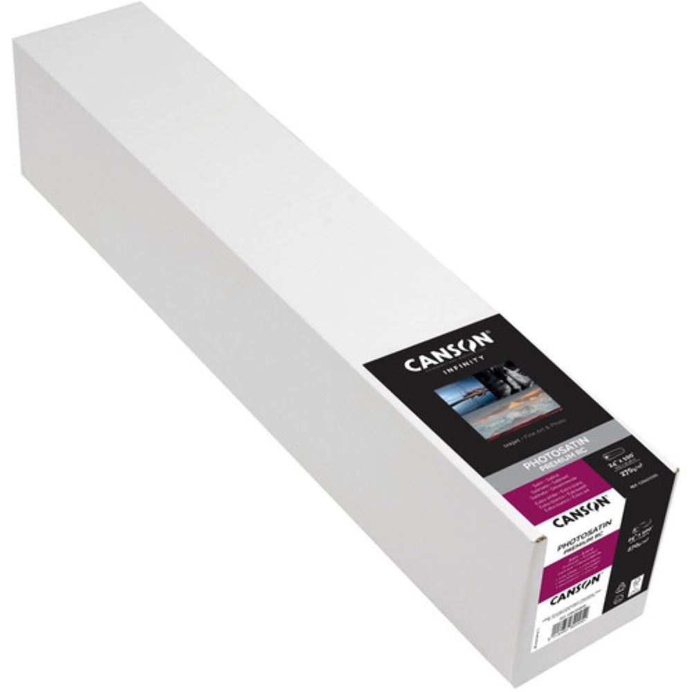 Canson Infinity PhotoSatin Premium RC 270 Archival Photo Inkjet Paper | 24" x 100' Roll