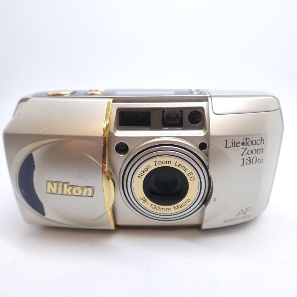 Used Nikon Lite Touch Zoom 130 ED 35mm Point and Shoot Camera | Silver | U8+