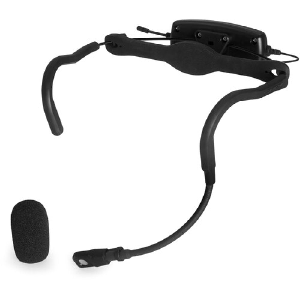 Samson AirLine XD USB Fitness Headset System | 2.4 GHz with Samson Expedition Escape+ 6 Portable PA System + Colorful Mic Windscreens + Cloth (4 Items)
