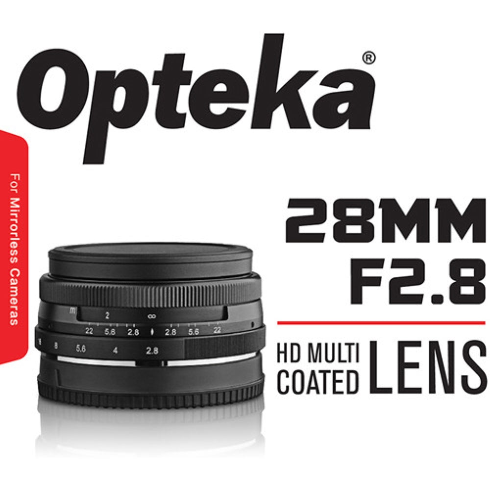 Opteka 28mm f/2.8 Lens for Micro Four Thirds