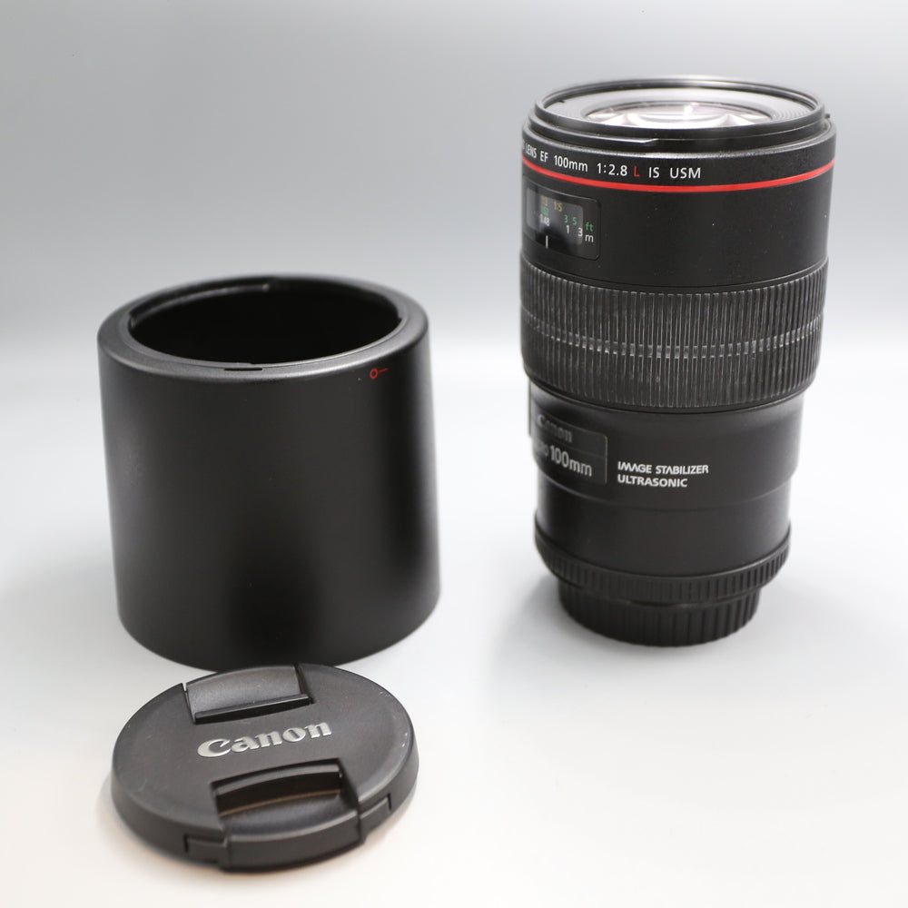 Canon EF 100mm f2.8 L IS Macro USM Lens | Black