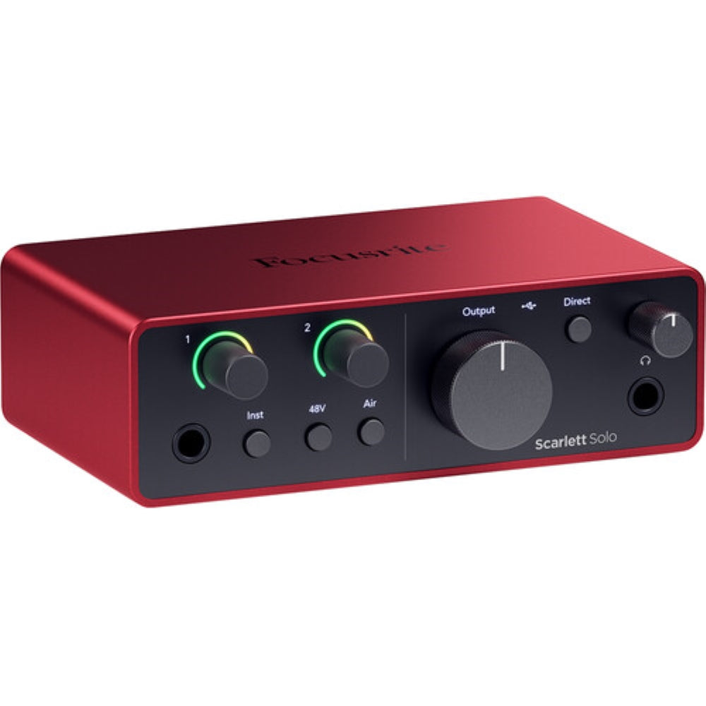 Focusrite Scarlett Solo Studio USB-C Audio Interface with Microphone and Headphones | 4th Generation