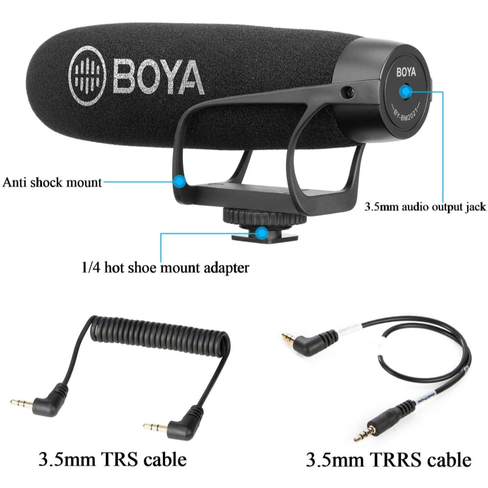 Boya BM2021 Super Cardioid Condenser Video Microphone for Smartphones and PC
