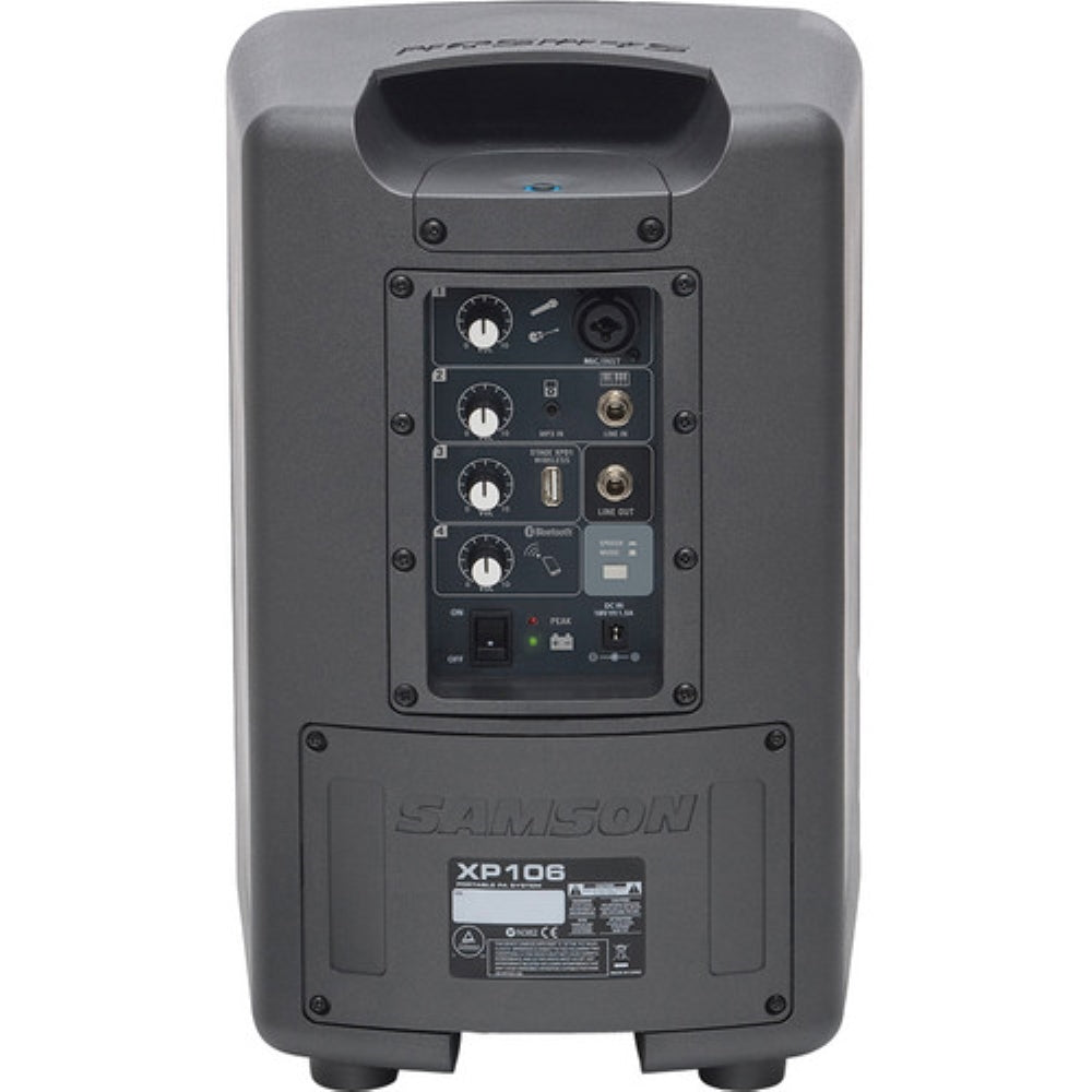 Samson Expedition XP106w Portable PA System with Wireless Handheld Mic System & Bluetooth