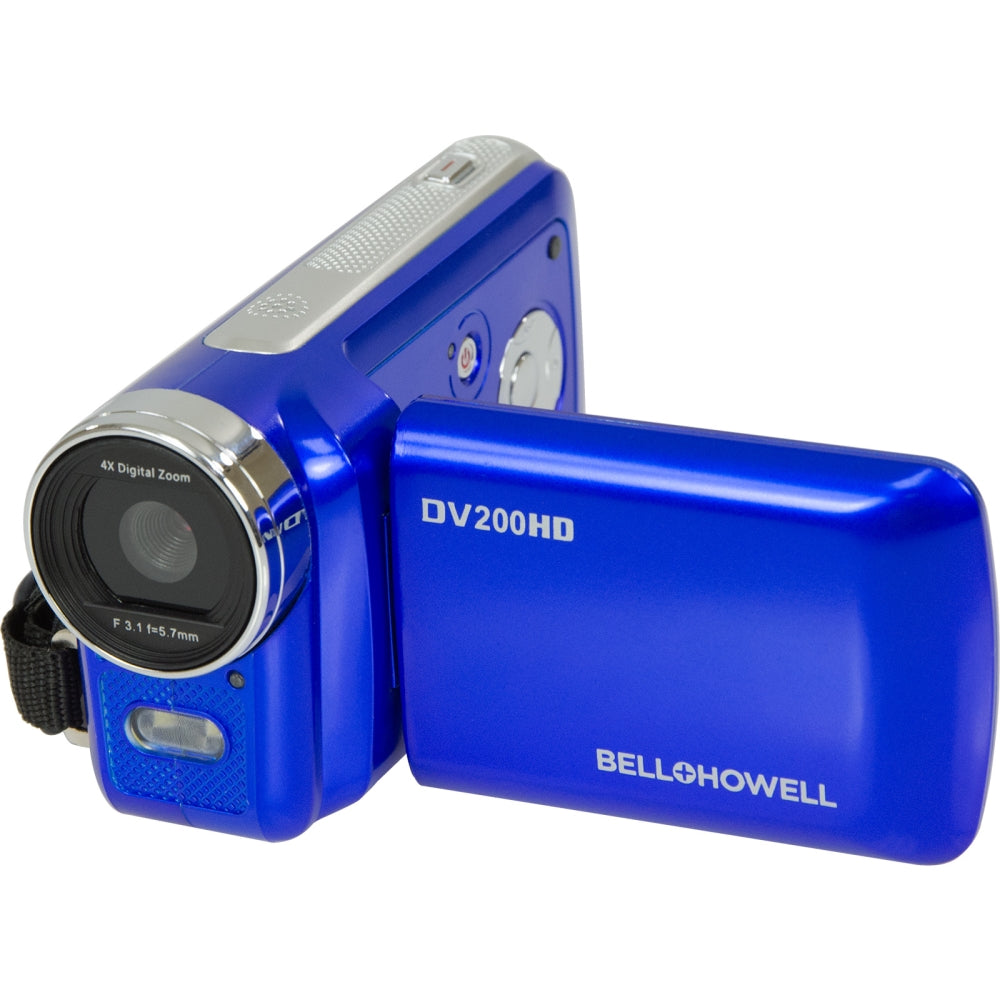 Bell & Howell DV200HD HD Video Camera Camcorder with Built-in Video Light |  Blue