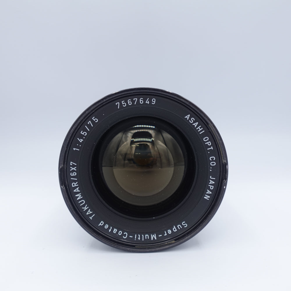 Used Super-Multi-Coated Pentax Takumar 75mm f/4.5 6x7 Lens | Black | U9