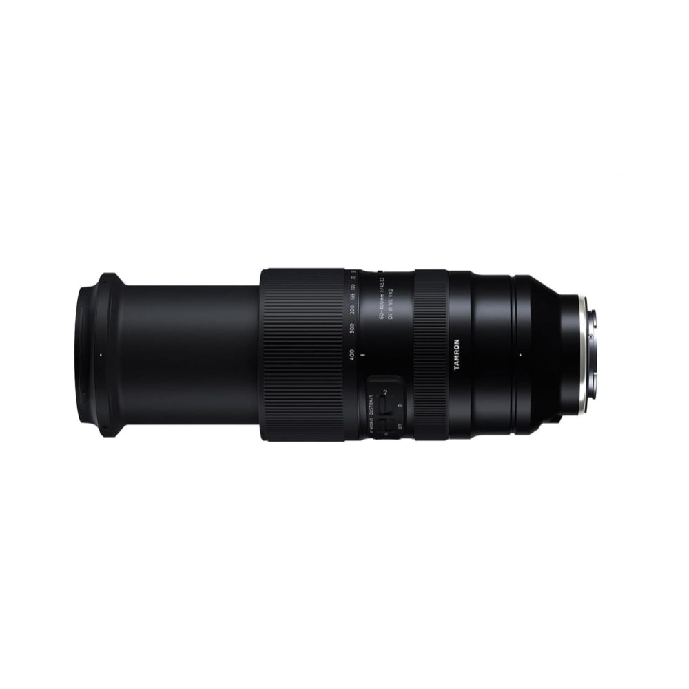 Tamron 50-400mm f/4.5-6.3 Di III VC VXD Lens Compatible with E Mount (Full Frame) Bundle with Tiffen Filter Set + Lens Cap Keeper + Cleaning Kit + Cleaning Cloth (5 Items)