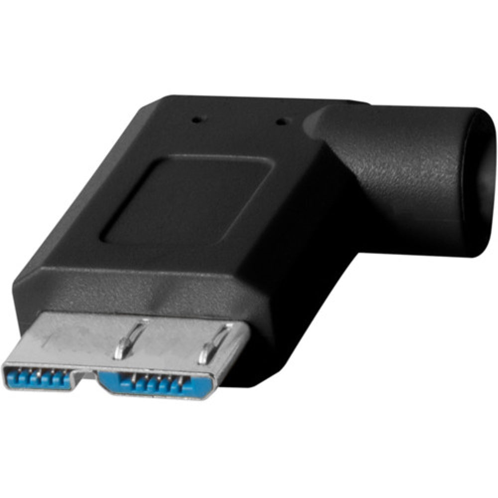Tether Tools TetherPro USB Type-C Male to Micro-USB 3.0 Type B Male Cable | 15', Black, Right-Angle