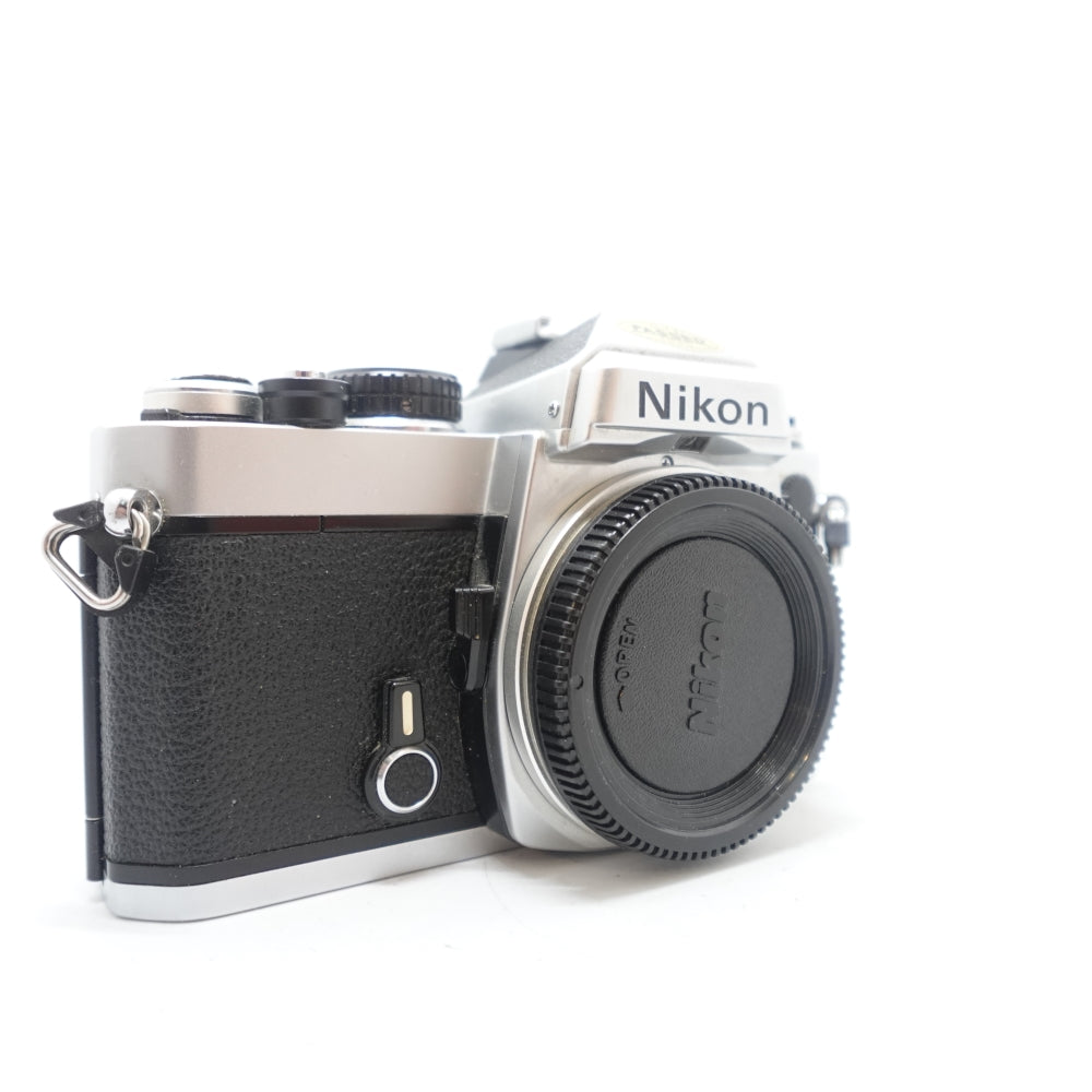 Used Nikon FG-20 35mm SLR Camera Body | Chrome | U9+