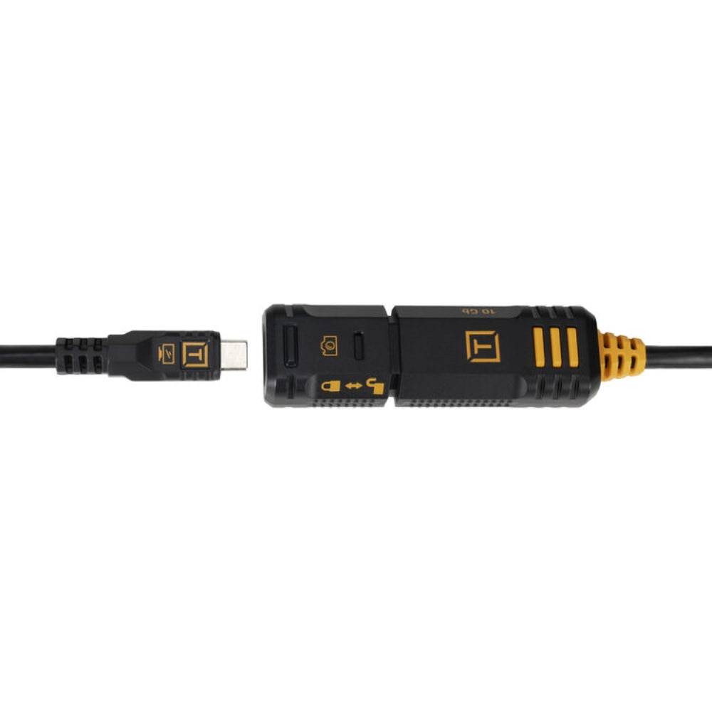 Tether Tools TetherPro Optima 10G TetherBoost Locking USB-C Extension Cable | 16', Non-Reflective Black