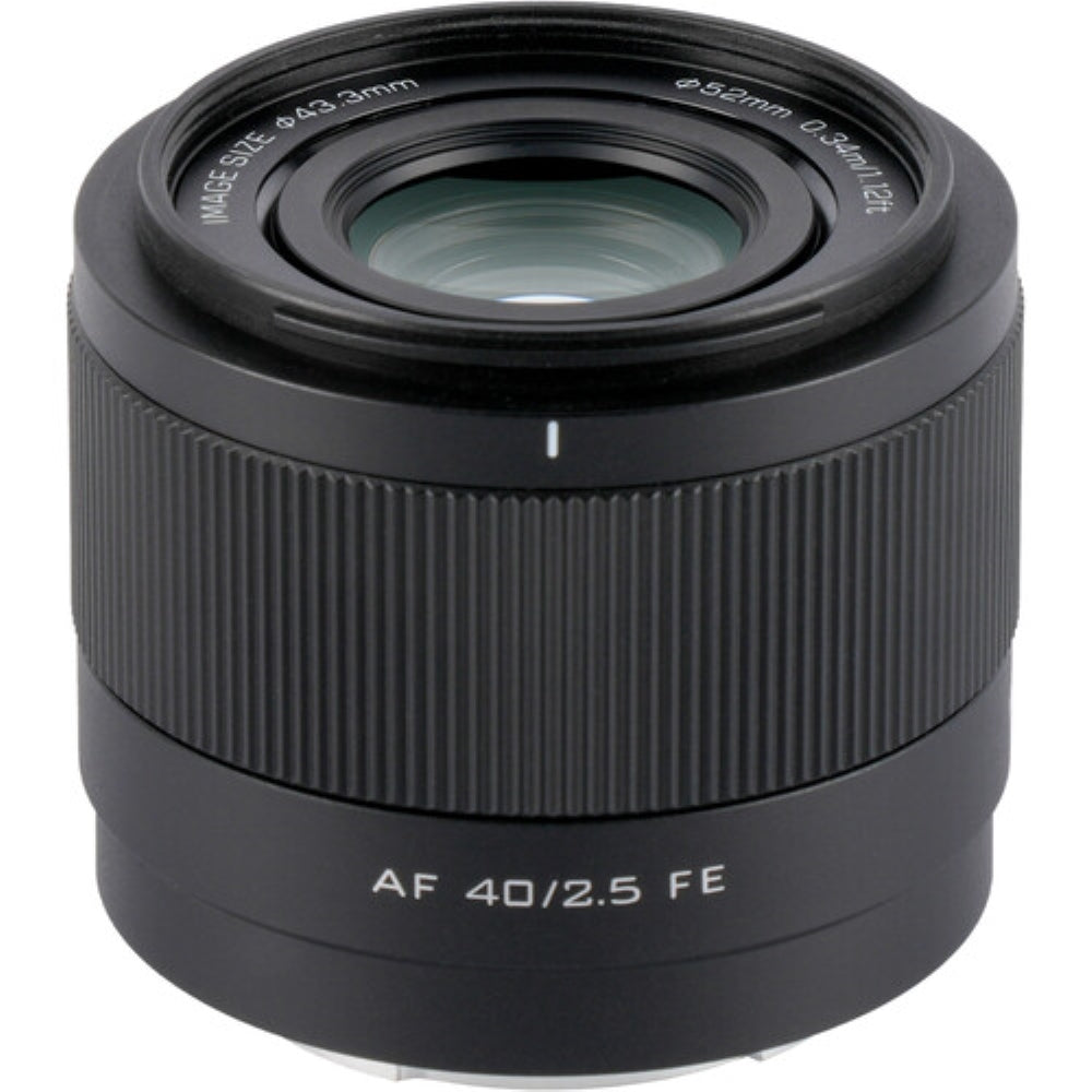Viltrox AF 40mm f/2.5 FE Lens Compatible with Sony E Mount Bundle with UV Filter + Lens Cap Keeper + Cleaning Kit + Cleaning Cloth (5 Items)