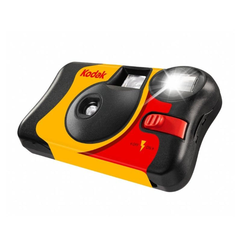 Kodak FunSaver 35mm Single Use Disposable Camera (ISO-800) with Flash | (27 Exposures) 2 Pack with Wrist Strap + Microfiber Cleaning Cloth (4 Items)