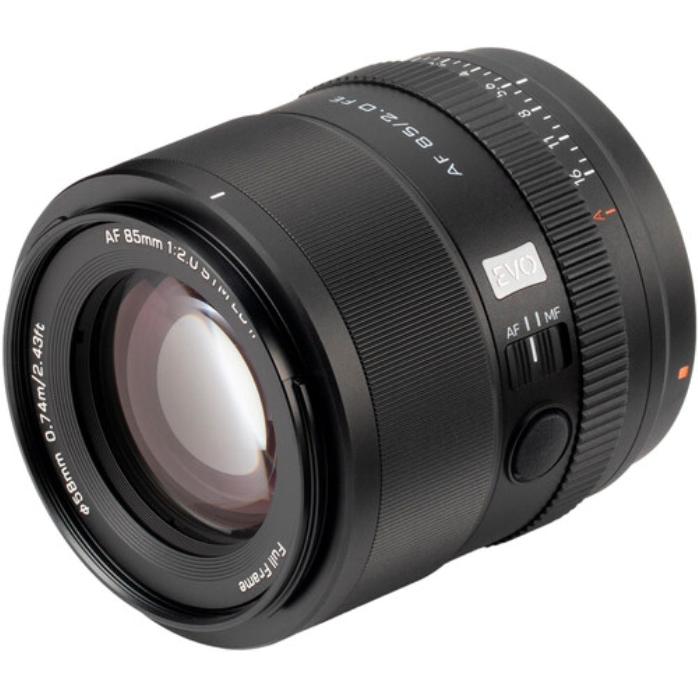 Viltrox AF 85mm f/2 EVO FE Lens Compatible with Sony E Mount Bundle with UV Filter + Lens Cap Keeper + Cleaning Kit + Cleaning Cloth (5 Items)